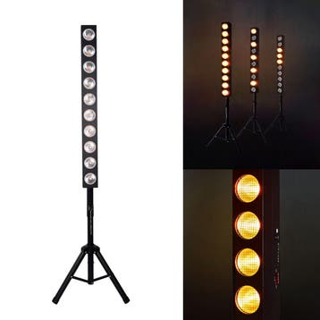 Citronic Amberkleurige LED Blinder Bar Met Statief 10 X 12W