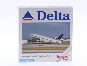 Schaal 1:500 Herpa 503327 Delta Air Lines - Boeing McDonn..., Ophalen of Verzenden