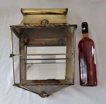 Vitrinekast - Wandvitrine met verlichting, decoratieve