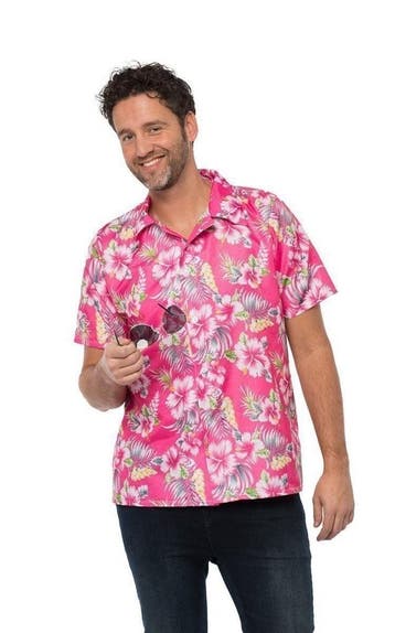 Hawai Shirt Roze, Verzenden, Nieuw