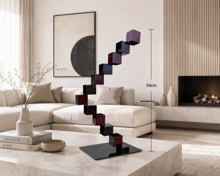D. B - Sculpture Broken Stairs No reserve, Antiquités & Art, Art | Objets design