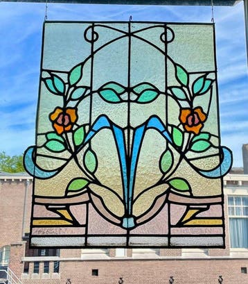Glas-in-loodraam - 1930-1940