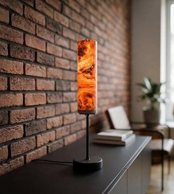 Veneerlamps - Tadeusz Piesiak - Tafellamp - Golden Mara -