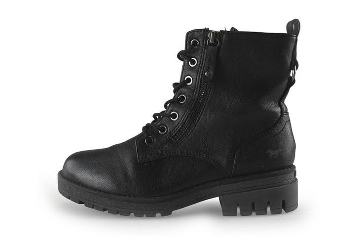 Mustang Veterboots in maat 38 Zwart, Kleding | Dames, Schoenen, Zwart, Zo goed als nieuw, Overige typen, Verzenden