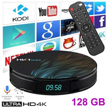 HK1 Max 4K TV Box Mediaspeler Android Kodi - 4GB RAM - 128GB, Verzenden, Nieuw