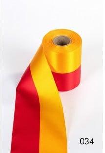 Nationaal lint Spanje Geel Rood 100 mm 1 meter, Nieuw
