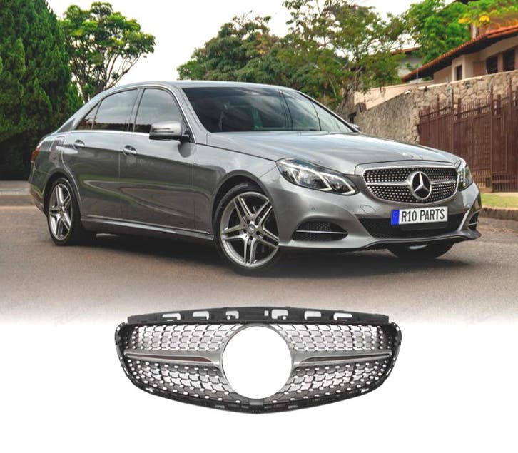 CALANDRE MERCEDES CLASSE E W212 AMG 14-16 LOOK DIAMOND ARGEN, Auto-onderdelen, Carrosserie, Verzenden