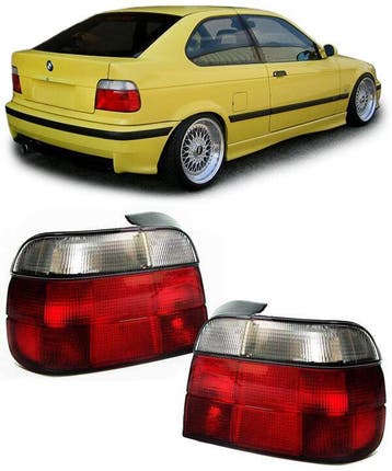 Rood Wit Achter Lichten BMW 3 Serie E36 Compact B5946, Nieuw, BMW