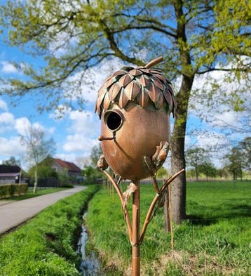 Figurine - BIrdhouse - Fer, Métal
