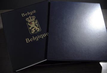 Accessoires België - Een leeg luxe DAVO album met cassette, Timbres & Monnaies, Timbres | Europe | Belgique