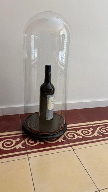 Cloche en verre - Verre - 1920-1930 - Dôme soufflé à la