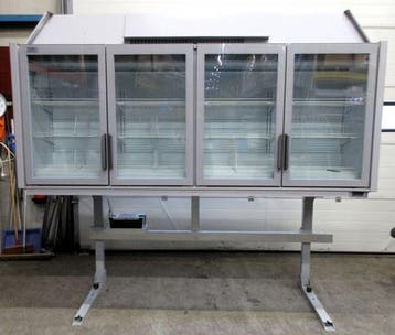 Wandvriezer Epta Sound Top 4 deurs 250cm, Led verlichting,