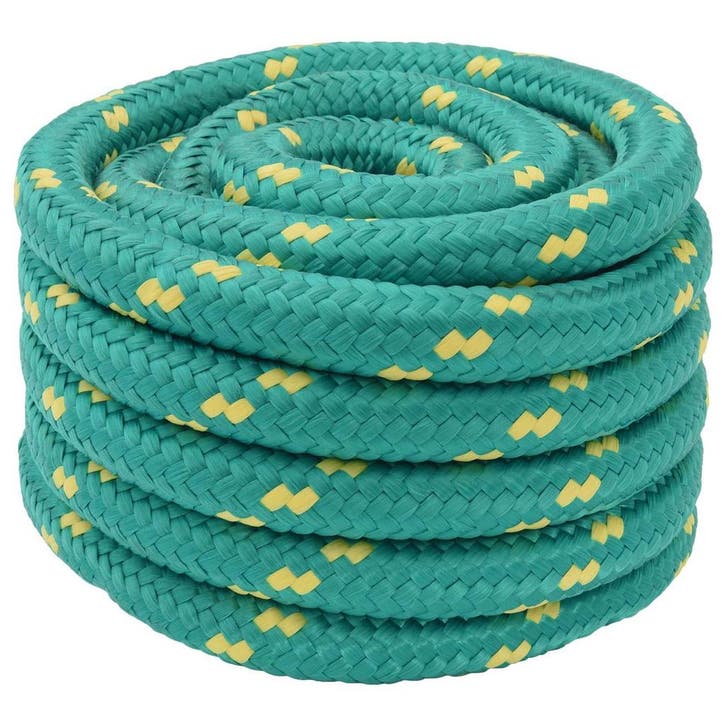 vidaXL Boottouw 10 m 5 Groen PP, Bricolage & Construction, Quincaillerie & Fixations, Envoi
