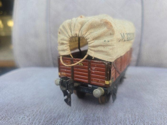 Märklin 0 - Treinset (1) - Oude Märklin goederenwagen met, Antiquités & Art, Antiquités | Jouets