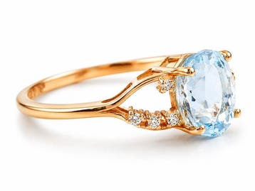 Zonder minimumprijs - Ring - 14 karaat Geel goud - 1.57ct., Nieuw