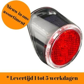 Solar achterlicht. Spatbord achter licht zonnen-energie, Verzenden, Nieuw