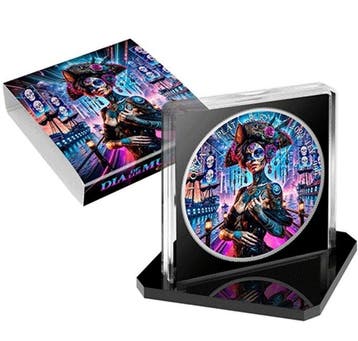 Mexico. 1 Onza 2024 Cyberpunk Corsair - Dia de los Muertos ,, Postzegels en Munten