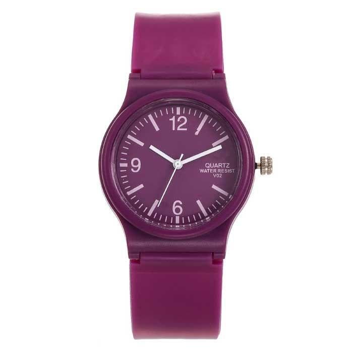 Candy Jelly Horloge Dames - Waterdicht Siliconen Kwarts, Bijoux, Sacs & Beauté, Montres connectées, Envoi