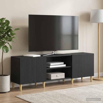 vidaXL TV Kast Zwart 150 x 31 x 50 cm Bewerkt hout, Verzenden