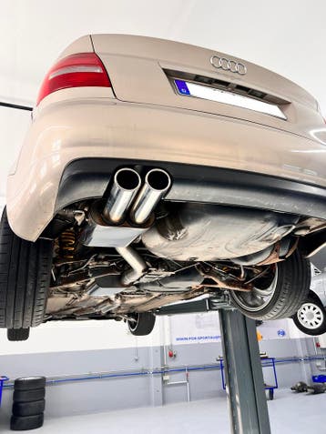 FOX Audi S4 B5 einddemper - 2x88x74 type 32 zijdelings versc, Verzenden