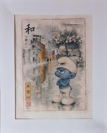 Emma Wildfang - „Grouchy Smurf“ - Series - Anime Ukiyo –, Nieuw