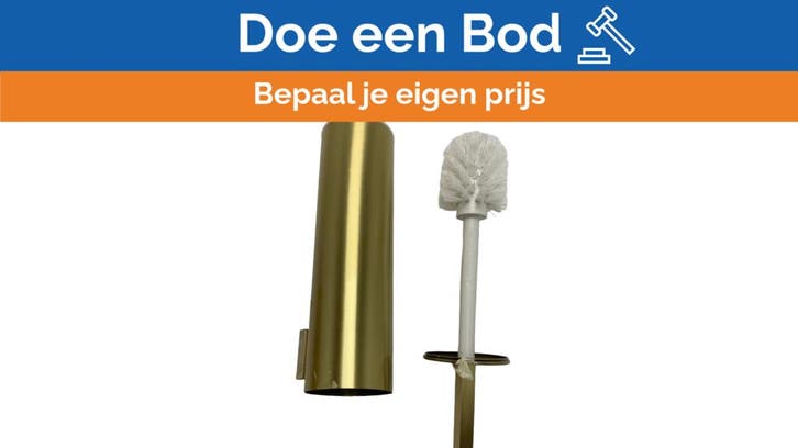 Bieden: Elka FER-9201050_01 toilet brush holder gold finish, Watersport en Boten, Bootonderdelen, Ophalen of Verzenden