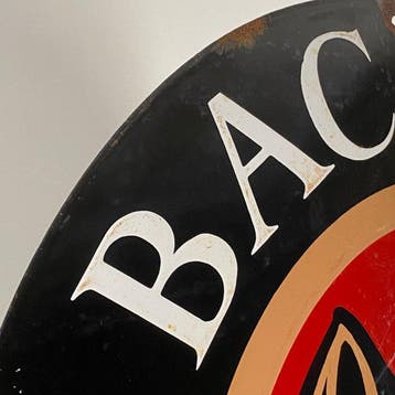 BACARDI - Emaille bord - Ø50 cm - Gemaakt van dikke
