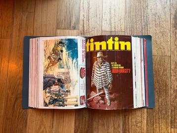 Tintin (magazine) - 118 Tijdschriften + 5x ordners - Eerste, Nieuw