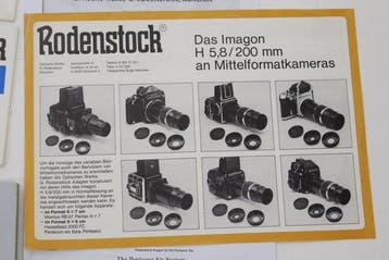 Rodenstock Imagon Master Collection - 120mm to 250mm H=4.5 &