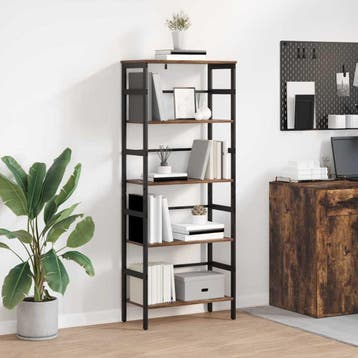 vidaXL Boekenplank 4-laags 40 x 29.5 x 115 cm Bewerkt hout, Verzenden, Nieuw