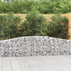 vidaXL Schanskorven 2 st gewelfd 400x30x60/80 cm ijzer, Verzenden, Nieuw