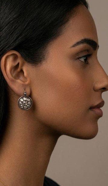 Zonder minimumprijs - Hangoorbellen - 12 kt. Zilver, Geel