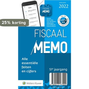 Fiscaal Memo januari 2022 9789013167092, Verzenden, Gelezen