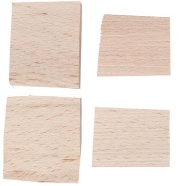Houten wiggen set, 4 stuks., Verzenden, Nieuw