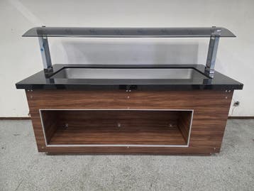 Saro Bain-Marie Buffet Eiland met Granieten Werkblad – 5x GN