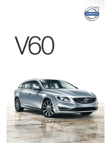 2014 VOLVO V60 BROCHURE NEDERLANDS, Nieuw