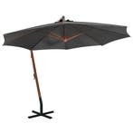 vidaXL Zweefparasol met paal 3,5x2,9 m massief vurenhout, Verzenden, Nieuw