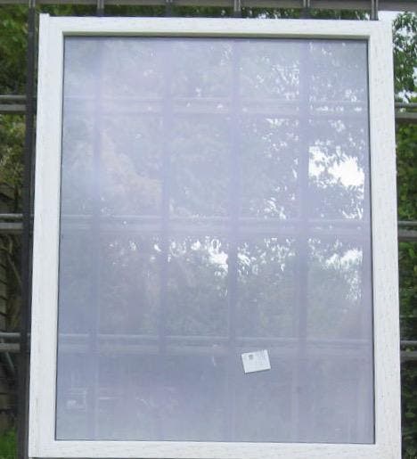 pvc raam , chassis , venster 162 x 213 wit / antraciet 7016, Doe-het-zelf en Bouw, Raamkozijnen en Schuifdeuren, Inclusief glas