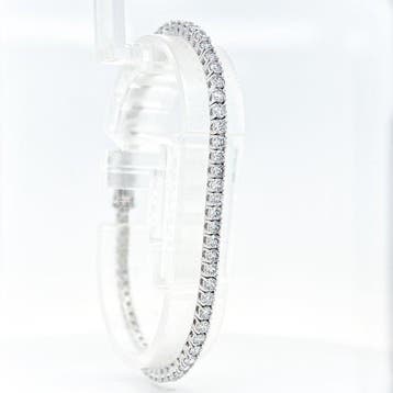 Zonder minimumprijs - Armband - 14 karaat Witgoud - 3.99ct., Nieuw