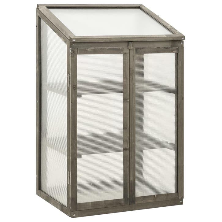vidaXL Broeikas 60x45x100 cm vurenhout, Tuin en Terras, Kassen, Nieuw, Verzenden