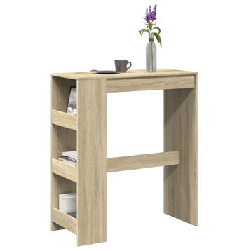 vidaXL Bartafel met rekken 90x40x103,5 cm hout sonoma, Verzenden