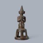 figurine de Bouddha - Bronze - Myanmar - vers le XVIe siècle, Antiek en Kunst