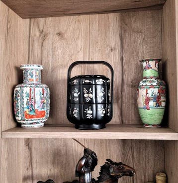 Zeldzame Jbako (laagjesdoos) van Japanse lak - Decoratie, Antiek en Kunst