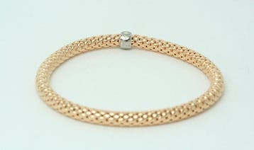 Stella - Armband - 18 karaat Roségoud, Witgoud - Gouden, Handtassen en Accessoires, Nieuw