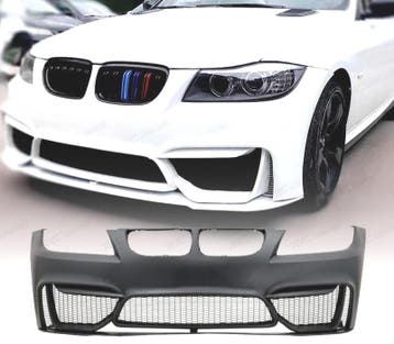 PARE CHOCS AVANT BMW E90 E91 LCI 08-12 LOOK M4 + SPOILER LIP, Verzenden, Nieuw