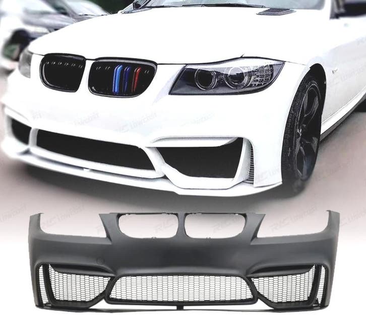 PARE CHOCS AVANT BMW E90 E91 LCI 08-12 LOOK M4 + SPOILER LIP, Autos : Pièces & Accessoires, Carrosserie & Tôlerie, Envoi