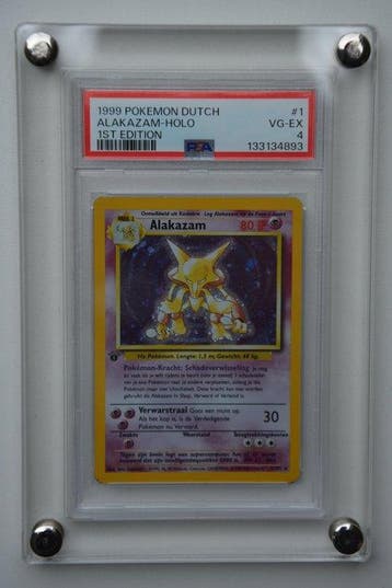 Pokémon - 1 Graded card - Alakazam 1 Holo, Édition limitée,