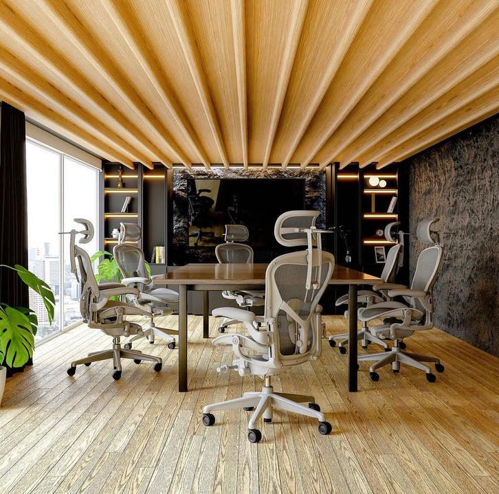 Herman Miller Aeron Mineral (Witte Herman Miller Stoel), Maison & Meubles, Chaises de bureau, Envoi