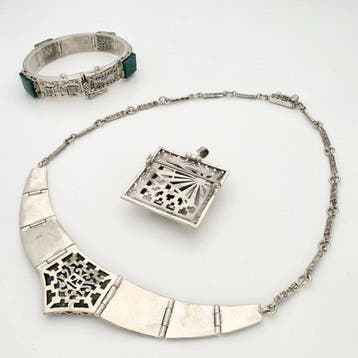 Ensemble de bijoux 3 pièces - Pérou Turquoise – des Incas, Antiquités & Art