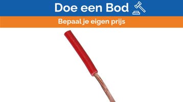 Bieden: H07V-K 4mm2 Single Core Electrical Cable - Red 100m, Watersport en Boten, Ophalen of Verzenden, Nieuw